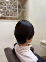 エクファ ヘア シェリル 草津 南草津店(ex-fa hair cherir)&nbsp;ミルクティーブロンド/ダークブルー/デジタルパーマ/南草津