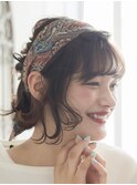 【THREEbyKEEP、尾山台関谷】バンダナヘアアレンジ