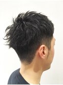 ツーブロックショート