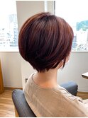 【Elsa元町・三宮】アプリコットオレンジ×マッシュショート