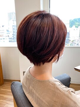 エルサ(Elsa) 【Elsa元町・三宮】アプリコットオレンジ×マッシュショート