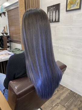 リリー シブヤ(Lilly shibuya) 【Lilly渋谷】#エクステ #ブルー #グラデーション