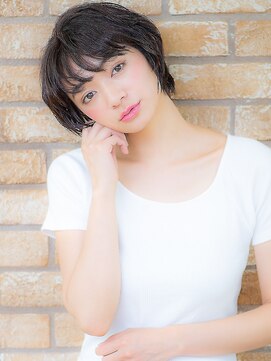 オーブ ヘアー アムール 学芸大学店(AUBE HAIR amour) 黒髪ショート×エアリー感