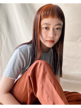 オン(ON) 【ON】オン眉ロング × デザインハイライト