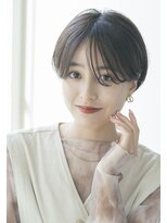 ガーデン タチカワ(garden tachikawa)&nbsp;暗髪×束感ショート×シースルーバング×フレンチガーリー