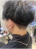 刈り上げマッシュ×パーマ
