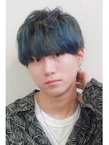 美容室ステラ 東大宮店&nbsp;インディゴブルー韓国マッシュ