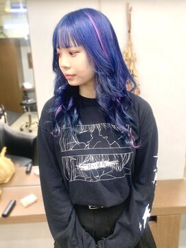 ディア(.eer) 【.eer/ディア】ネイビーブルー/ピンクメッシュ/心斎橋