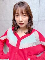 オーブ ヘアー マーレ 沖縄豊崎店(AUBE HAIR mare)&nbsp;20代・30代_くせ毛風パーマロブ