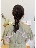ぽこぽこツインポニーテール＊ヘアセット/関内/横浜/馬車道