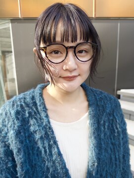 ディッセンバー 神宮前(December) 前髪カット/ワイドバング/黒髪/グレージュカラーレイヤーカット