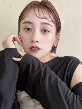 ミンクス渋谷スマートサロン(MINX shibuya smart salon) 魅力倍増カール シアーカラー ショート 姫カット ダークアッシュ