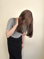 リト(riTo) 20代暗めカラーデザインカラーロングオリーブグレージュベージュ
