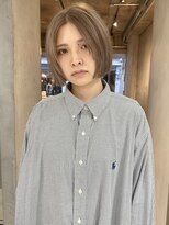 ニール(nier)&nbsp;くすみベージュカラーハイトーンカラーボブ中区袋町