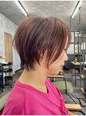 美シルエットショートピンクバイオレットカラー