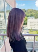 #ダブルカラー #ラベンダーカラー #パープルカラー #透明感
