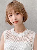 前髪 アンブレラカラー こなれミディ イメチェン レイヤーボブ