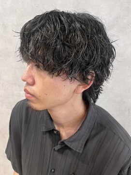 メンズココ 清澄白河店(MENS COCO) ミディアムツイストスパイラルパーマ波巻きパーマツーブロック