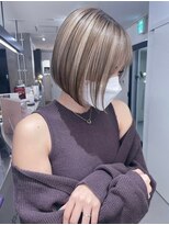 キング 梅田(K!ng)&nbsp;縮毛矯正髪質改善ハイライトレイヤーカット梅田美容室エクステ