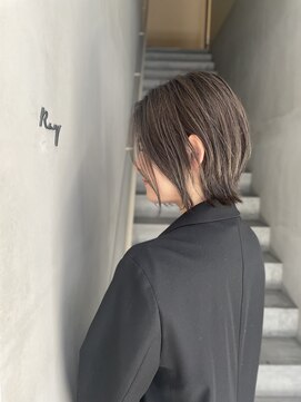 レイキョウト(Ray Kyoto) 『RayKyoto』大人女子伸ばしかけぱっつんボブマットグレージュ