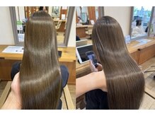 フィガロ ミーナ 東生駒店(FIGARO MINA)の雰囲気（乾かすだけで作れる艶感【髪質改善/縮毛矯正/水素カラー/生駒】）