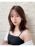 大人ボブ銀座レイヤーカット有楽町ミディアムボブベージュ