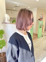 ヴォロンテ(volonte)&nbsp;ショート・ボブ・ブリーチ・ピンクカラー