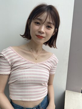 ガーデントウキョウ(GARDEN Tokyo) 外ハネボブ/イメチェン/美髪/センターバング/オレンジブラウン