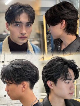 サイン メンズ 表参道(SIGN men's) フェザーダウンパーマニュアンスパーマセンターパート