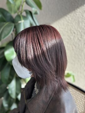 シアン 橋本南口店(SHIAN) つやつやボルドーカラー