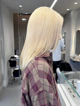 ソル ジングウマエ(SOL JINGUMAE) 原宿ケアブリーチカラーミルクティーベージュ酸性ストレート韓国