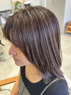 スティロ(stylo) ハイライトカラーグレージュベージュケアブリーチダブルカラー