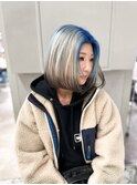 ブルーカラー/水色カラー/名古屋美容室/