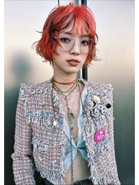 レコ 渋谷(LECO) オレンジローライトレイヤーボブ