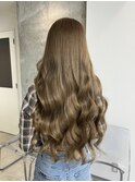 ブリーチなしでつくるブラウンベージュ