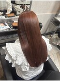 色落ちも楽しめる髪質改善ピンクカラー