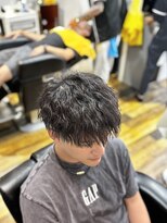 バーバーブロス(BAR BER bro's)&nbsp;ツイストスパイラル/浦安/メンズパーマ/波巻きパーマ/理容室