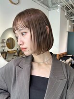 シーバイラヴィズム けやき通り2号店(Sea by LUVISM)&nbsp;ボブ/ミニボブ/オン眉/ベージュカラー