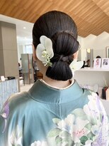 ローレンアオ(LOREN AO)&nbsp;着物ヘア/大人ガーリー/ヘアセット/シニヨン/カチモリヘア