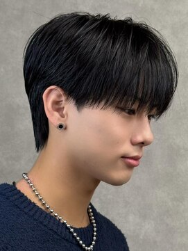 エルマーク 和歌山(L-MARK) マッシュヘア/黒髪/メンズカット/men's/フェザーパーマ