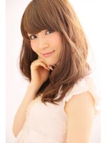 フェリシータ 総持寺店(felicita)&nbsp;ブラウンベージュ＠ナチュラルカール厚めバングふわセミディ