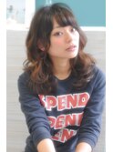 耳かけ厚めバングロング