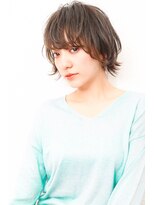 モニカ 西宮北口(Monica)&nbsp;アシメショートエアリーショートグレージュナチュラルボブ