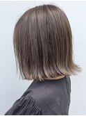 クラシカルカットブルージュ斜めバング