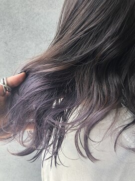 ヘアサロンM 新宿 インナーカラー☆アッシュラベンダー