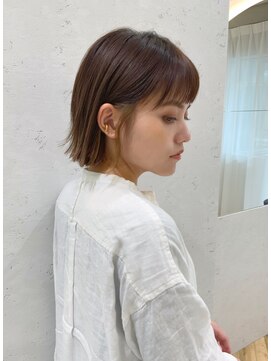 ロンドプランタン 恵比寿(Lond Printemps) 【lond printemps水野】インナーカラー切りっぱなしボブ