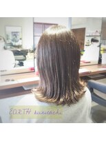 アース 国立店(HAIR&MAKE EARTH) シースルーバングが大人可愛い、ライトウエットウエーブ