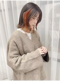 《sheer》#インナーカラー#オレンジカラー#ブラウンカラー