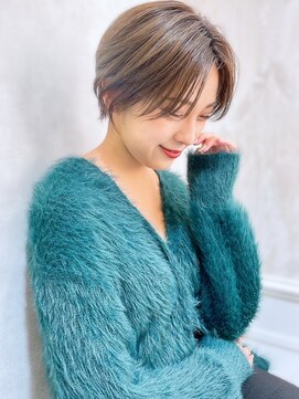 ラ ブレス あべのキューズ(LaBless) 大人可愛い20代30代40代黒髪前下がりショート(天王寺)