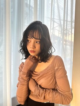 ラフィス ヘアー シュヴァル 熊本店(La fith hair cheval) 【La fith】タッセルボブ×黒髪